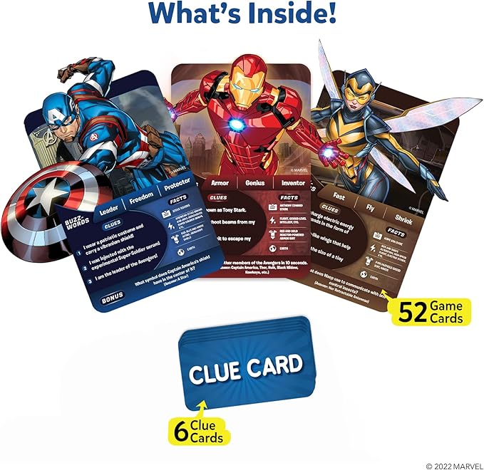 Skillmatics Guess in 10 Marvel, Card Games, Christmas Stocking Stuffers for Boys, Girls, Kids, Teens, Adults Who Love Avengers, Spiderman, Iron Man, Travel Toys, Gifts for Ages 8, 9, 10 and Up