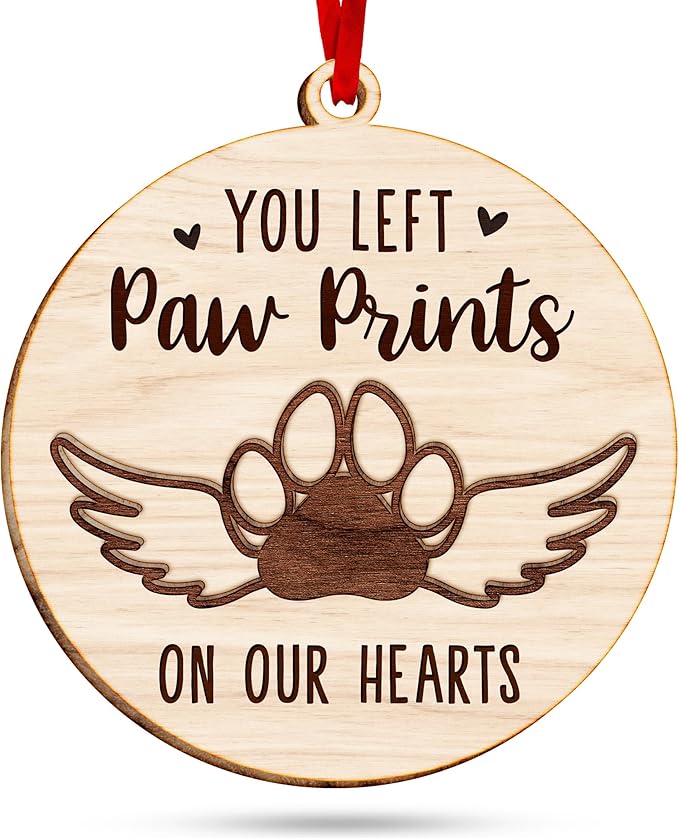 Pet Memorial Ornament for Christmas Tree - Unique Ornaments for Memory Keepsake - Ideal Gifts for pet Memorials - Pet Loss Gifts - A Ornament Reminder of Puppy Memories