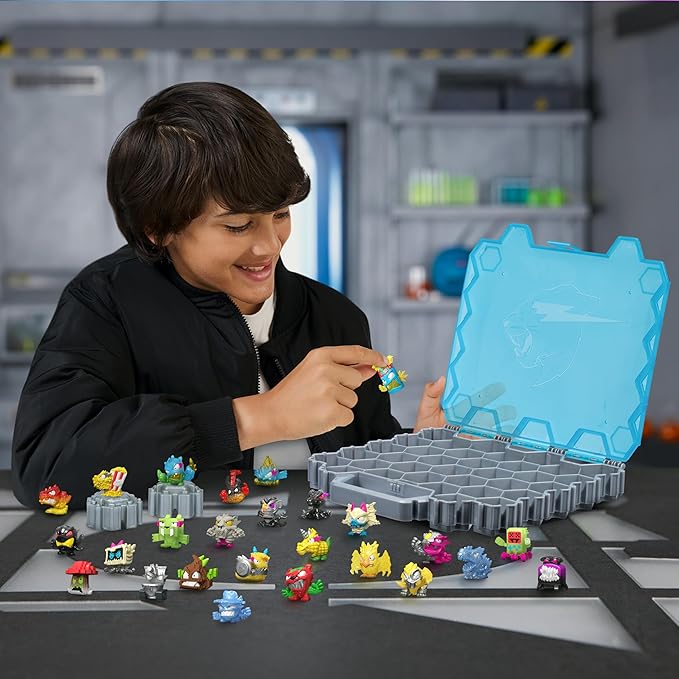 MRBEAST LAB MrBeast Hive Collector Pack Holds 70+ Micro Beasts, with 26 Micro Beasts Including 2 Exclusive Glow-in-The-Dark Swarms, 26 Stickers and 2 Fusion Caps to Continue to Build Out Your Own