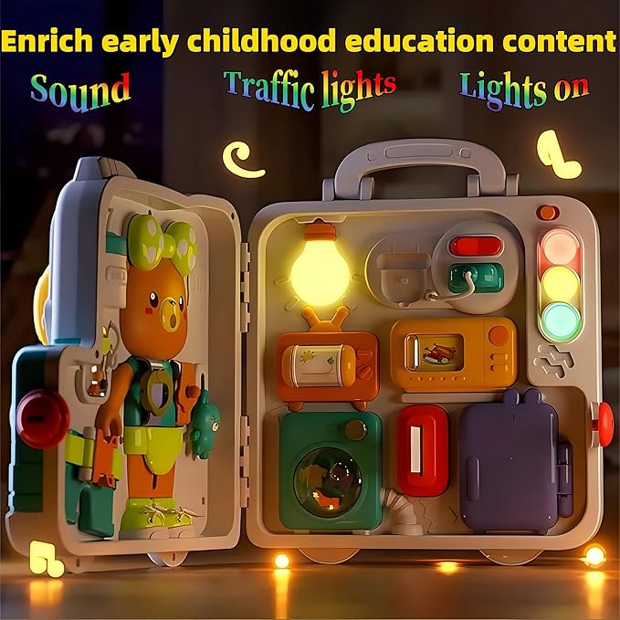 Montessori Toys for 1 Year Old,Baby Busy boardsensory for Toddlers 1-3,BabyEducational Learning 12-18 Months, Plane for Toddlers for one Year Old Boys and Girls Birthday Gifts