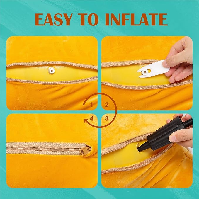 ZOOJOY Bouncy Animal Kids Lion Hopper Toys, Plush Animal Bouncing Horse for Toddlers, Indoor Outdoor Activity Ride Jumping Horse Gifts for 18 Months 2 3 4 Year Old Boys Girls (W/Pump