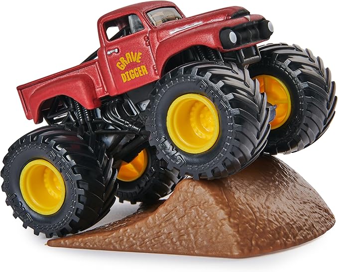 Monster Jam, Grave Digger 40th Anniversary 8-Pack Monster Trucks with Bonus Accessories, 1:64 Scale, Kids Toys for Boys and Girls 3 and up