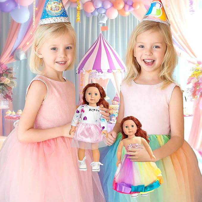 18 inch Doll Clothes Accessories American Doll Socks 18 inch Girl Doll Shoes - Compatible with18 Inch Dolls Clothes