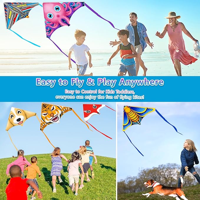 8 Pack/20 Pack Mini Kites for Boys Girls 3-5 6 7 8 Gift & Party Favors, Finger Launcher Kites Easy to Fly Ejection Kite for Kids Teens Ages 4-18 Beach Park Backyard Outdoor Sports Flying Toys