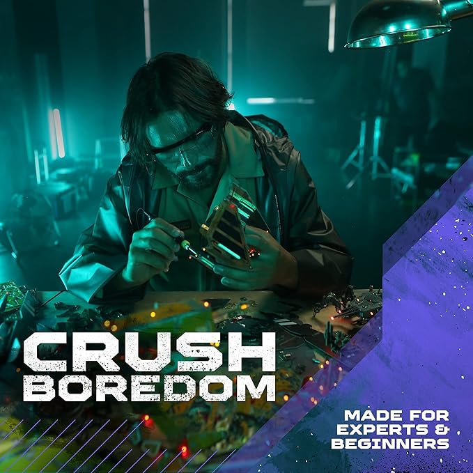 Robot Building Kit - W4 Scout Recon - DIY STEM Science Toys for Kids - Educational Robotics Kit - Printed Circuit Board Set - Build Your Own Robotic Spaceship Kits - Engineering Toy Gift