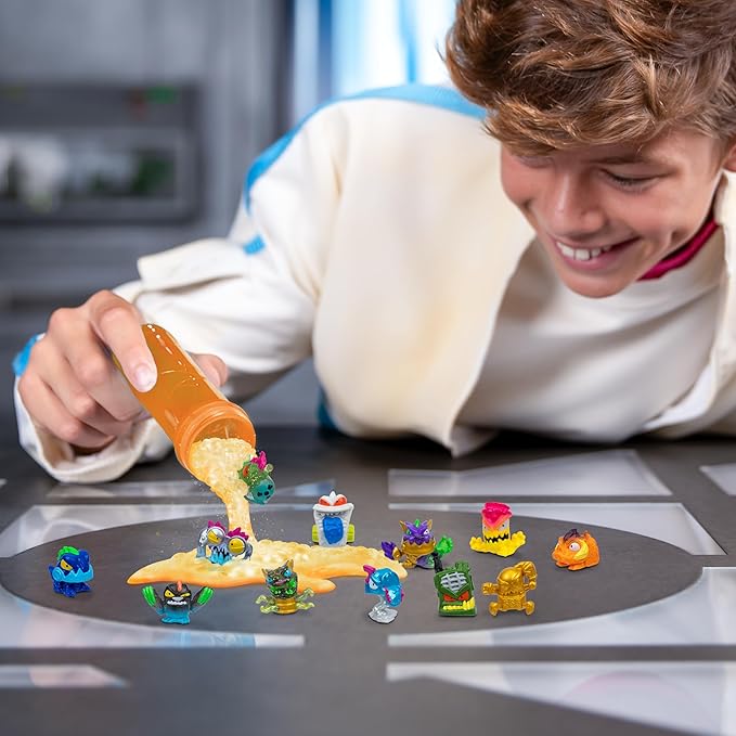 MrBeast Lab Swarms Series 2, Atomic Series 12 Pack - Night Fright Panther, Add Water, Shake The Test Tube and Reveal 2 of 12, 1-inch (2.5 cm) MrBeast Swarms Collectible Micro Beasts. 85+ to Collect!