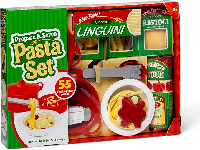 Melissa & Doug Prepare & Serve Pasta Play Food Set
