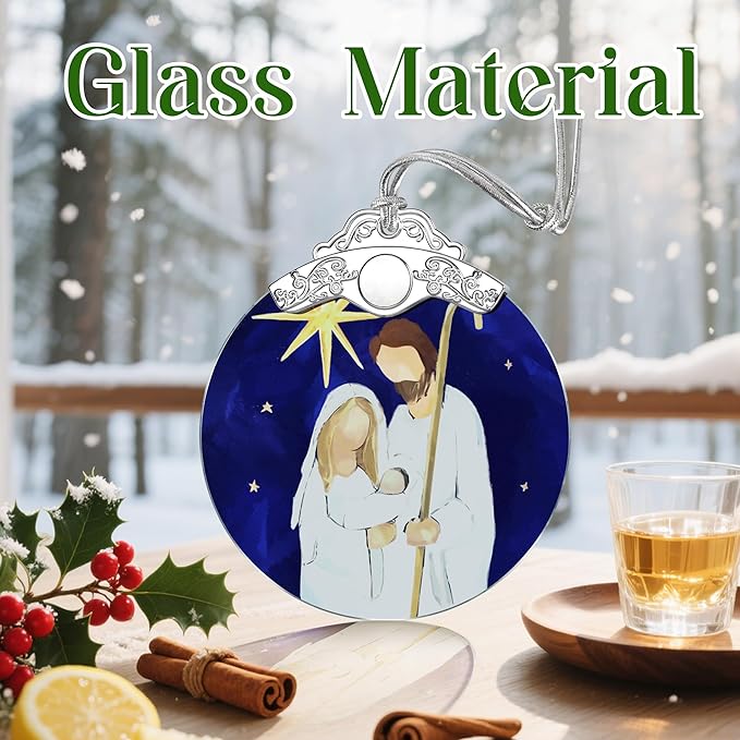 Nativity Christmas Ornaments: Christmas Tree Ornaments, Religious Holiday Decor, Stocking Stuffers, Gift Ideas, Xmas Gift, Christian Gifts & Religion Gifts