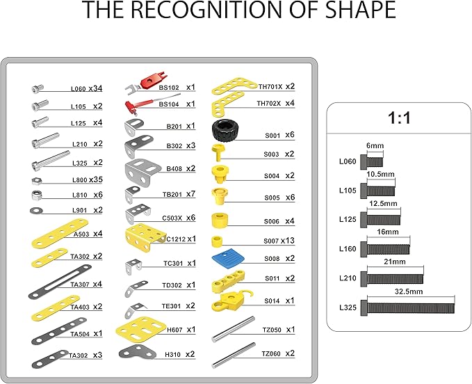 7 in 1 STEM Toys,Erector Set for Boys Age 8-12,Learning Engineering Kids Building Blocks Model Kits,Metal Construction Toys for Kids 8 9 10 11 12+ Year Old(180PCS No Motor)