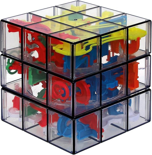 Rubik’s Perplexus Fusion 3x3 Gravity 3D Maze Game Brain Teaser Puzzle Ball | Anxiety Relief Items Cool Stuff | Sensory Toys for Adults & Kids Ages 8+