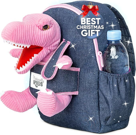 Pink Dinosaur Toys for Kids 5-7, Gifts for 5 Year Old Girls, 4 Year Old Girl Birthday Gift, Toddler Dinosaur Backpack
