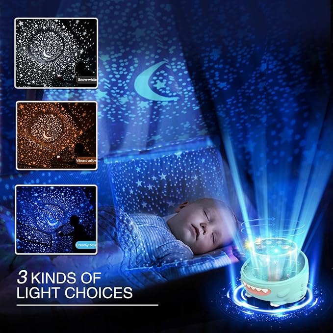 Dinosaur Toys for Kids 3-5, Dino Projector Baby Toys 6 to 12 Months, Christmas Birthday Party Xmas Gifts for 1-12 Year Olds Boys Girls Toys, Baby Toddler Children Kids Bedroom Decor