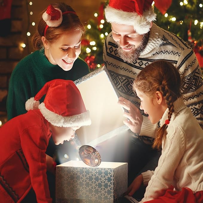 ACOCOFE Dragon Egg - Handmade Sculpture Resin Crystal Souvenir, Lava Ornaments Gift for Christmas, Birthdays, Graduation (Red)