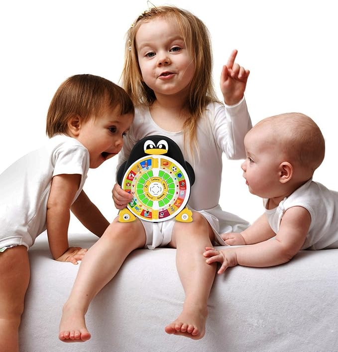 Penguin Power ABC Learning & Educational Toys for Preschoolers - Preschool Activities to Learn ABCs, Words, Spelling, Shapes, Quiz & Songs - Learning Toys for 3+ Year Olds Boys and Girls