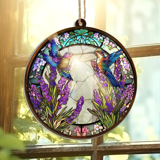 FLAGWIX Hummingbird Gifts for Women, Men - Christmas Ornaments 2025, Hummingbird Home, Room Decor, Memorial, Sympathy Gifts for Loss of Loved One - Christmas Tree Decoration Suncatcher Ornaments