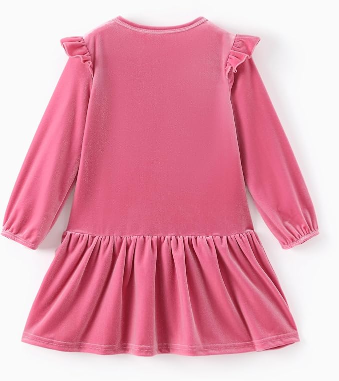 Disney Stitch Minnie Elsa Princess Sweatshirt Dress Toddler Girl Sequin Long Sleeve Pullover Clothes Fall Outfit 2-9 Years