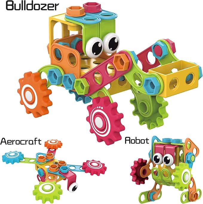 Contixo ST3 Kids Toys - 223 PCs 3D Building Blocks STEM Construction Playboards Creativity, Imagination, Recreational, Educational for Children Toddler, 3+ Year Old Boys and Girls