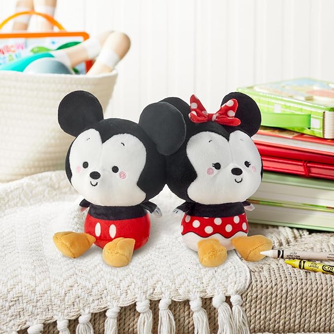Hallmark Better Together Disney Magnetic Plush Toy (Mickey Mouse and Minnie Mouse) 5" Stuffed Toys, Gifts for Kids and Fans