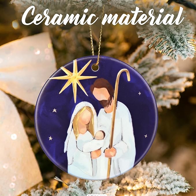 Nativity Ornaments, Christmas Ornaments: Christmas Tree Decorations, Holiday Decor, Stocking Stuffers, Gift Ideas, Xmas Gift, Christian Gifts & Religion Gifts