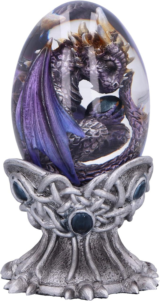 Nemesis Now Elemental Dragonlings, Glass Egg Figurine, Cast in The Finest Resin, Expertly Hand-Painted - Air