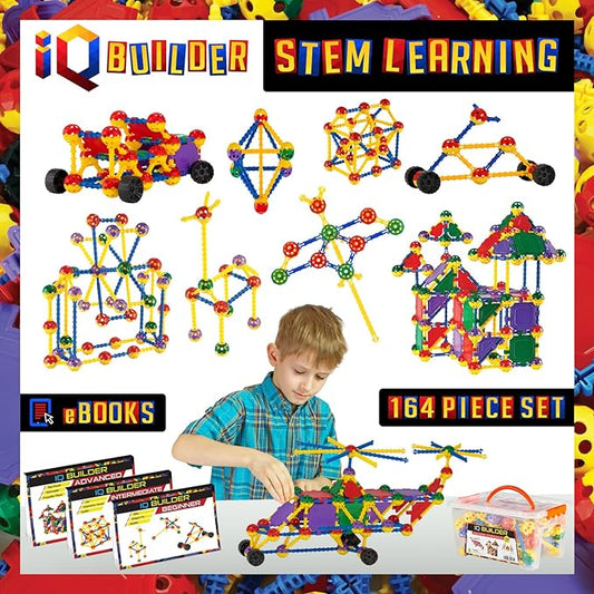 | STEM Learning Toys | Creative Construction Engineering | Fun Educational Building Set for Boys & Girls Ages 3-10 | Top Blocks Game Kit