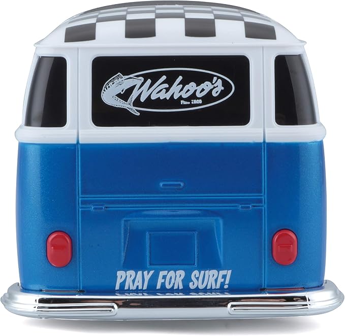 Maisto 1:24 RC VW Van Samba 2.4GHZ Remote Control Vehicle, White/Blue (81529-00000009)