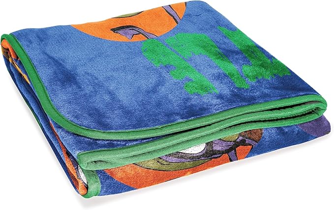 Jay Franco Nickelodeon Teenage Mutant Ninja Turtles Kid's Throw Blanket - Plush 46" x 60" for Boys & Girls, Soft Fleece, Fade Resistant, Warm for Toddlers