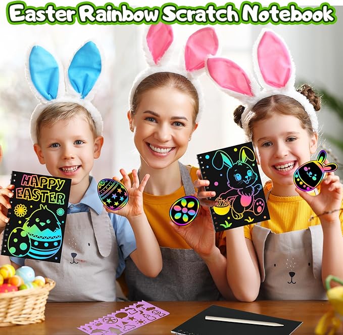 Party Favors for Kids: 36 Pack Rainbow Scratch Art Notebook Students Classroom Gifts Bulk for Girls Boys Goodie Bags Stuffers, Return Gifts for Birthday Party Favors Bulk Kids Crafts