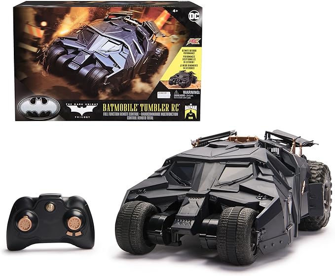 DC Comics Batman, Official Batmobile Tumbler RC, 1:15 Scale, 85th Anniversary Dark Knight Trilogy Special Edition Collectible Kids Toys for Boys Ages 4 and Up