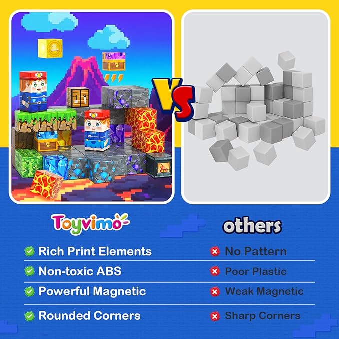 150PCS Magnetic Blocks - Build Mine Magnet World Kids Building Blocks with Magnet Board for 3 4 5 6 7 8 9 10 Year Old Boys & Girls Magnetic Tiles STEM Sensory Outdoor Toys for Kids Ages 4-8 5-7
