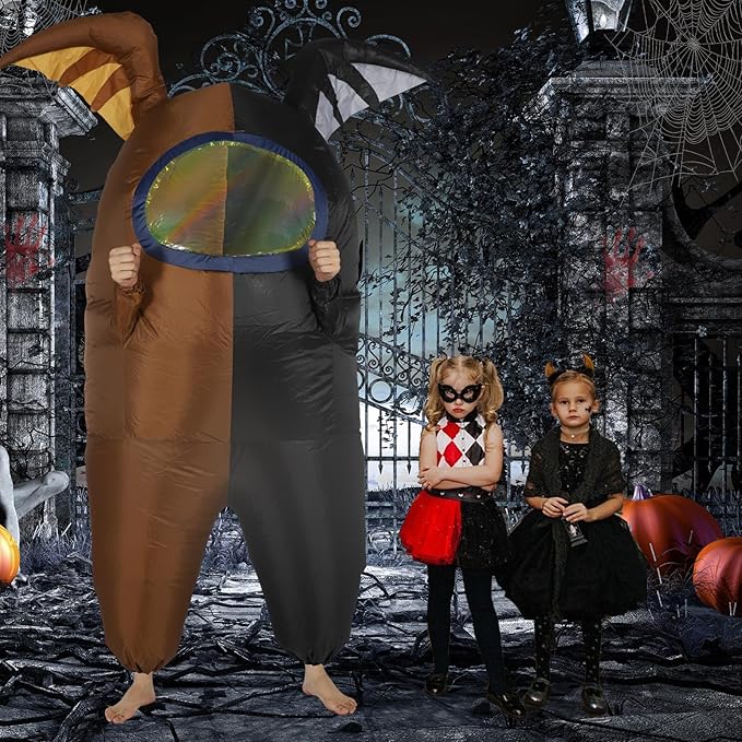 Astronaut costume inflatable costume Funny Halloween Spacesuit Party School Masquerade Game Fans with Bat Wings