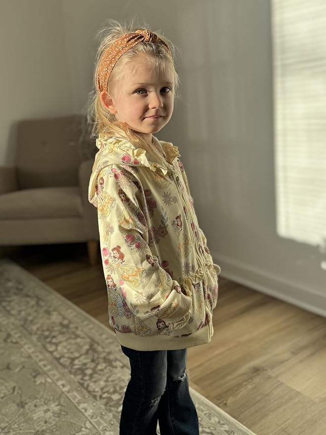 Disney Frozen Stitch Princess Minnie Mickey Spiderman Girls/Boys Zip Up Hoodie Fall Zipper Sweatshirt Jacket Toddler-Big Kid