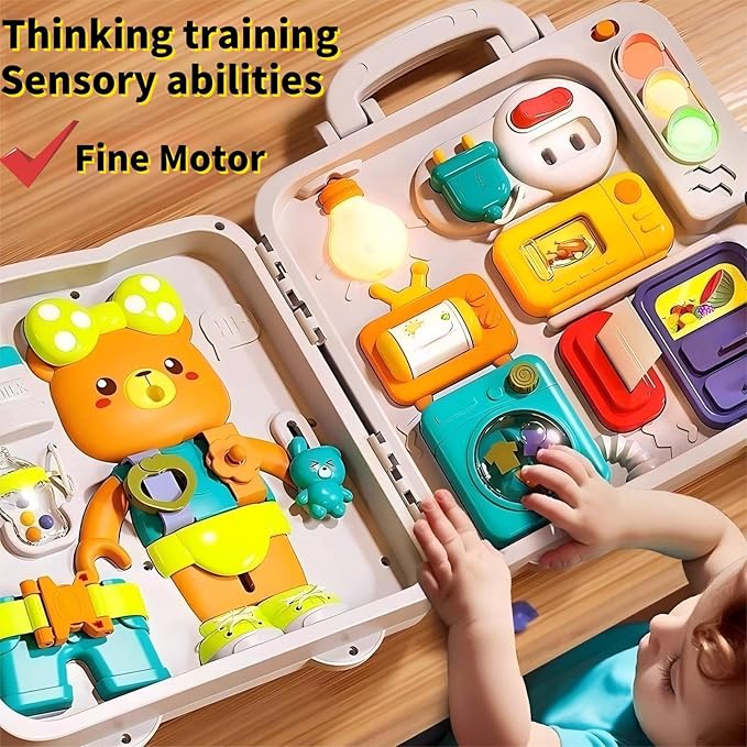 Montessori Toys for 1 Year Old,Baby Busy boardsensory for Toddlers 1-3,BabyEducational Learning 12-18 Months, Plane for Toddlers for one Year Old Boys and Girls Birthday Gifts