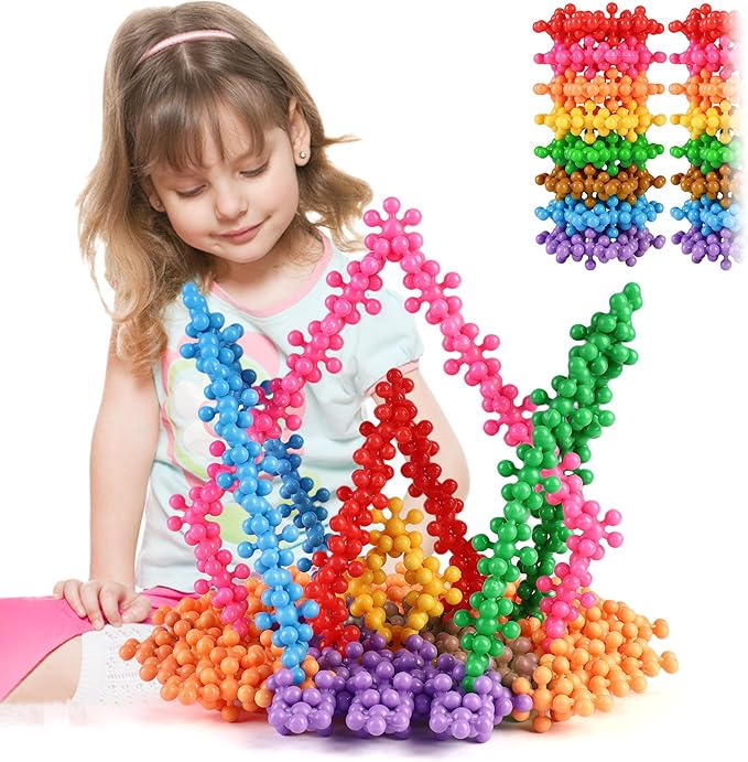 TOMYOU 300 Pcs Building Blocks Kids STEM Toys Educational Sets Interlocking Plastic for Preschool Boys and Girls Aged 3+, Safe Material Creativity