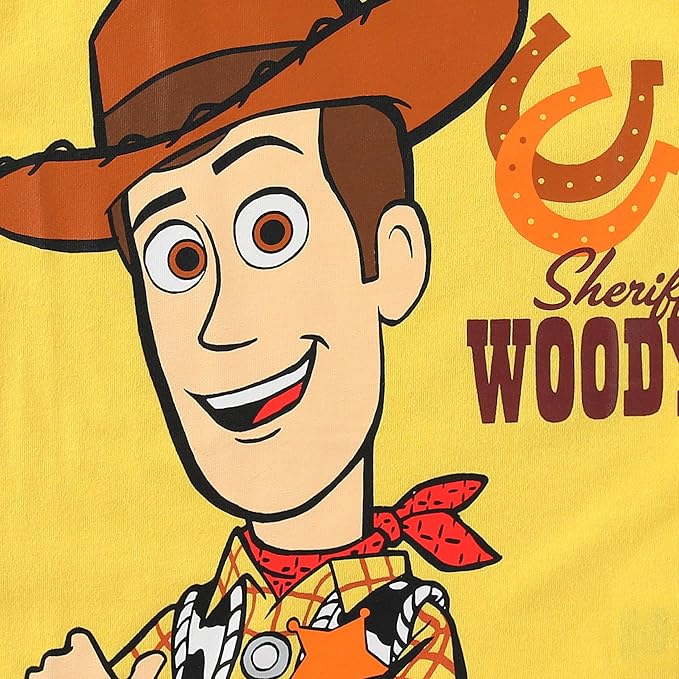 Disney Toy Story Woody, Buzz and Rex Boys Short Sleeve T-Shirt 4 Pack for Toddler and Little Kids