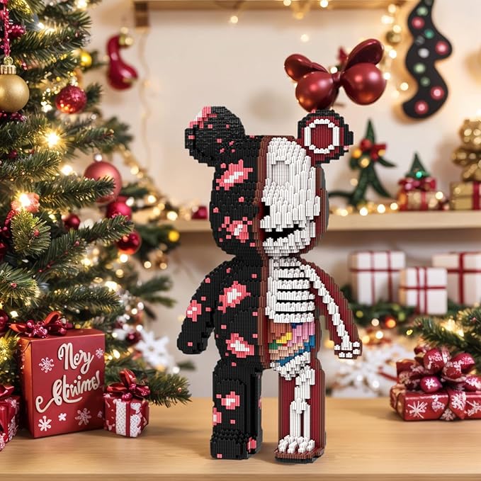 Bear Micro Mini Building Block Sets for Adults, No Compatible with Lego, 5800PCS Building Toys for Home & Office Decor, MOC 3D Creative Model Gifts for Christmas