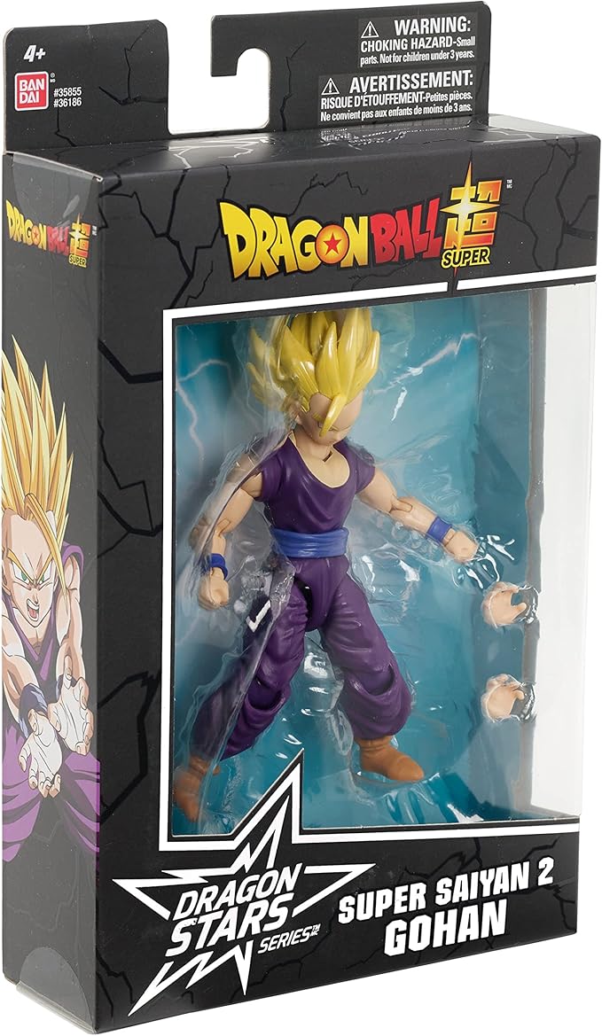 Dragon Ball Super - Dragon Stars - Super Saiyan 2 Gohan, 6.5" Action Figure