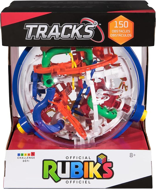 Rubik’s Cube, Rubik’s Tracks 150 3D Gravity Maze & 3D Puzzle Game with 150 Obstacles, Challenging Problem-Solving Brain Teaser, Fidget Toy & Sensory Puzzle for Adults, Teens & Kids, for Ages 8 & Up