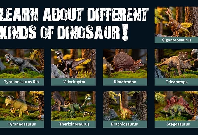 Large Volcano Set with 9 Realistic Dinosaur Action Figures for Kids 2 3 4 5 6 8 10 Years, Simulated Volcanic Eruptions w/Sounds, Volcano Can Store Dinos, Gift for Toddlers Boys & Girls