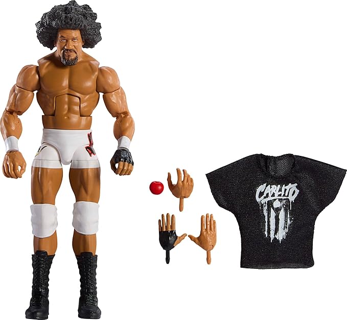 Mattel WWE Elite Action Figure & Accessories, Series #113 6-inch Collectible 6-inch Collectible John Carlito with 25 Articulation Points & Swappable Hands