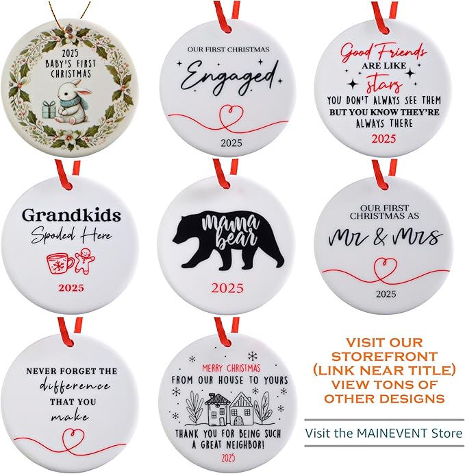 Our First Christmas as Mr and Mrs 2025 Ornament 3 Inch, Mr and Mrs Ornament, Mr and Mrs Christmas Ornament, 1st Christmas Tree Decor 2025 Wedding, 2025 Married Tree Decor, Wedding Xmas Gift