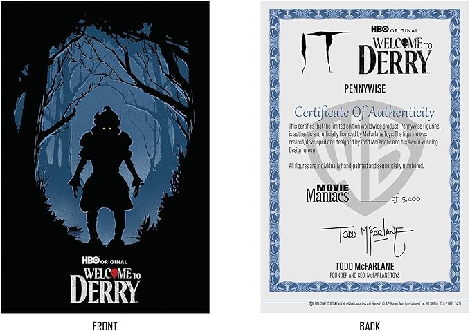 McFarlane Toys - Bob Gray as Pennywise (IT: Welcome to Derry) 6in Posed Figure Gold Label