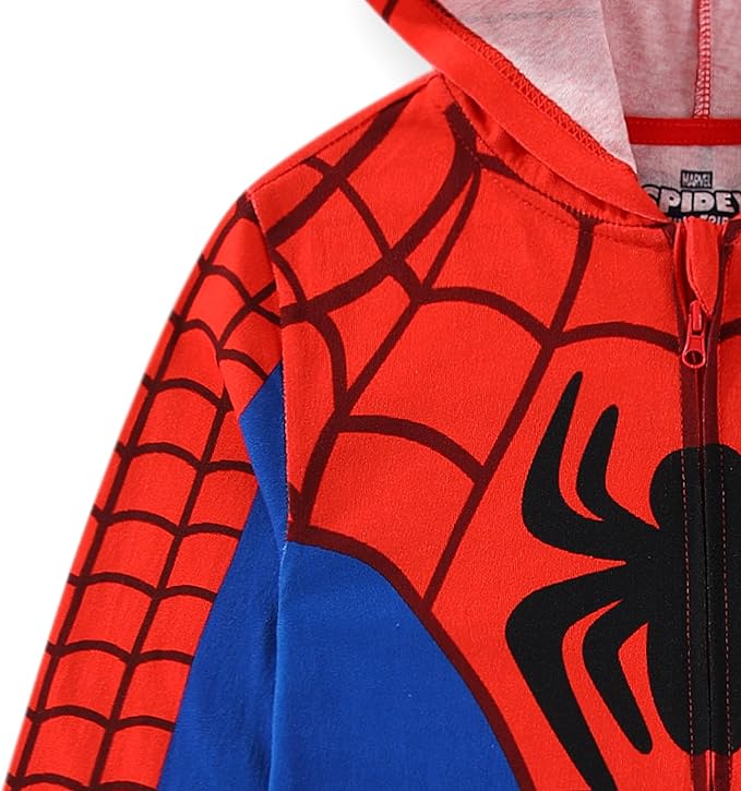Marvel Spider-Man Boys Cosplay Hooded Coverall for Toddler