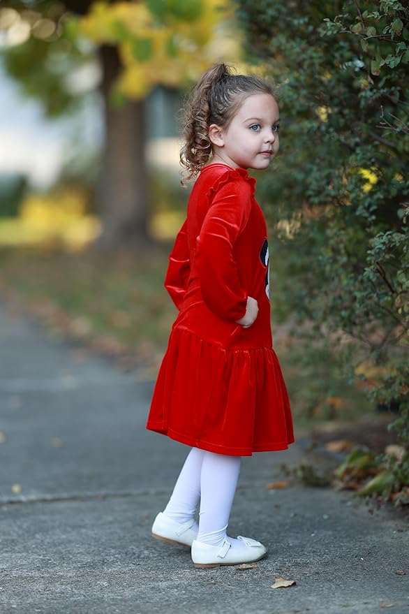 Disney Stitch Minnie Elsa Princess Sweatshirt Dress Toddler Girl Sequin Long Sleeve Pullover Clothes Fall Outfit 2-9 Years