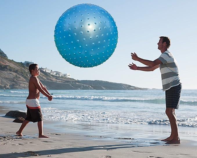 Large Sensory Massage Ball for Kids, 33.5" 85CM Bouncy Exercise Balls for Toddlers, Big Inflatable Toys with Tactile Spikes, Outdoor Giant Yoga Ball, Large Beach Balls