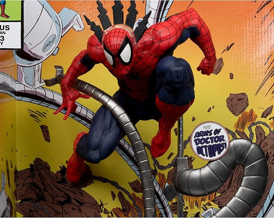 McFarlane Toys- Marvel Spider-Man 1:6th Scale Collectible with Scene & Comic (Marvel Tales #223)