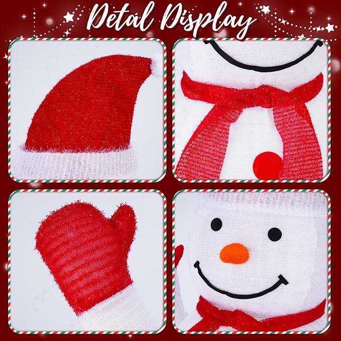 Christmas Standing Lighted Snowman Decoration, Battery Operated Light-Up Christmas Decorations for porches, lawns, Yards, Indoor and Outdoor (2.75ft)