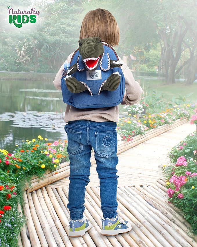 Green Dinosaur Toys for Kids 2-5, Gifts for 2 Year Old Boy, Gifts for 3 Year Old Boys, Toddler Dinosaur Backpack