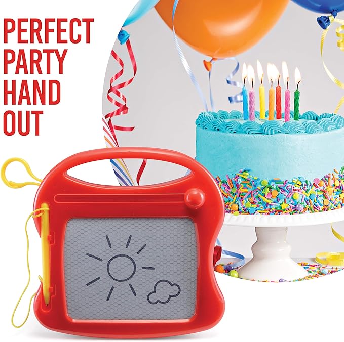 PREXTEX 18-Pack Mini Magnetic Drawing Board for Kids - Mini Doodle Pad Bulk Toys for Party Favors and Classroom Toys - Goodie Bags for Kid Birthday, Daycare, and Toddler Party Favors