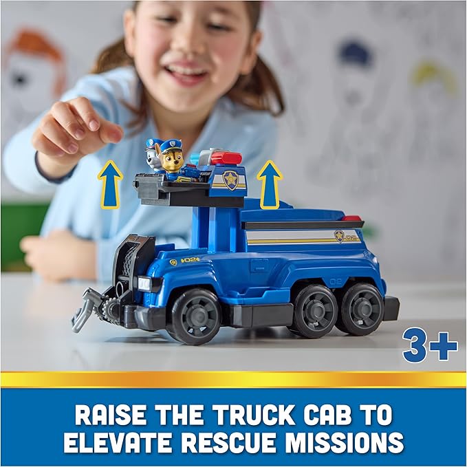 PAW Patrol Team Cruiser, Large Scale Vehicle with Exclusive Chase, Marshall, Skye, Rubble, Rocky & Zuma Action Figures, Toys for Boys & Girls Ages 3+
